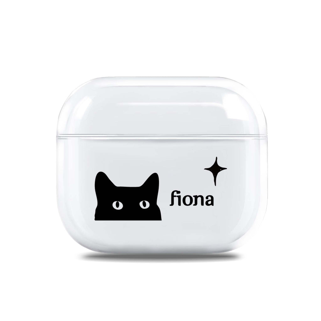 Black Cat AirPods 透明保護殻