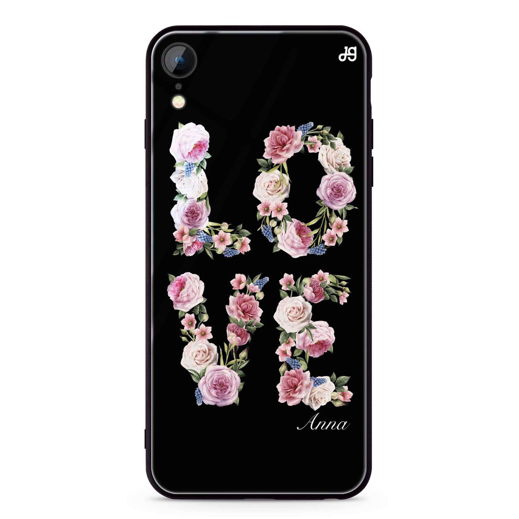 L.O.V.E iPhone XR 超薄強化玻璃殻