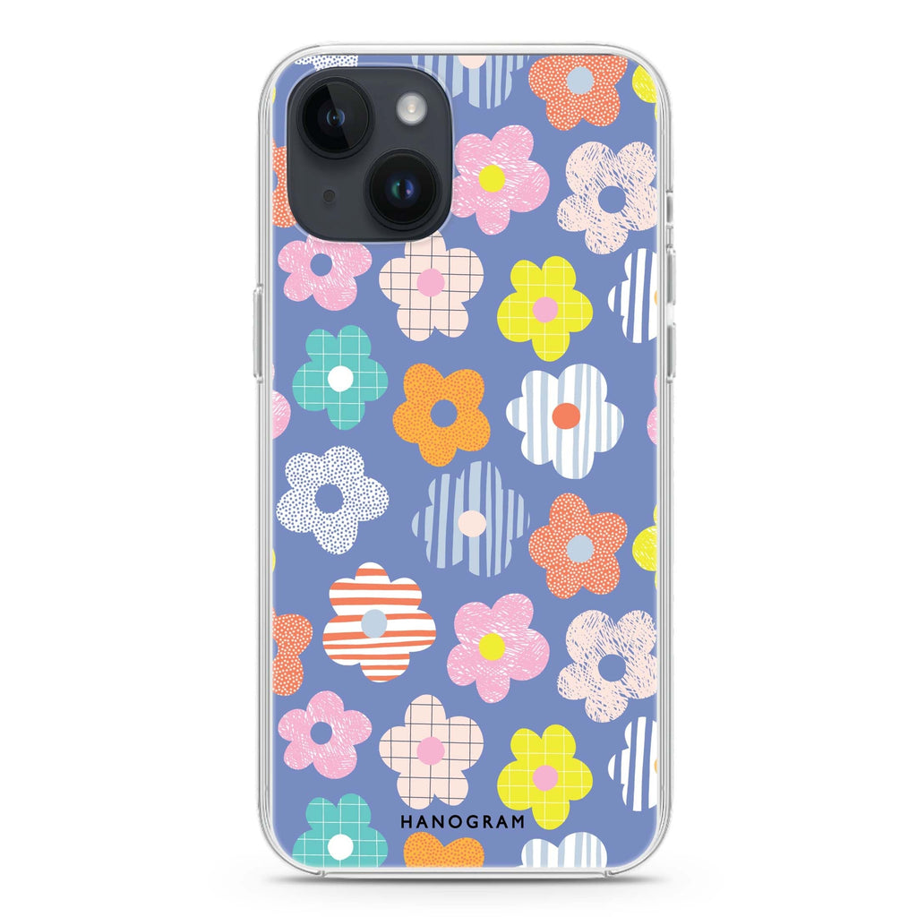Floral Pattern iPhone 14 水晶透明保護殼