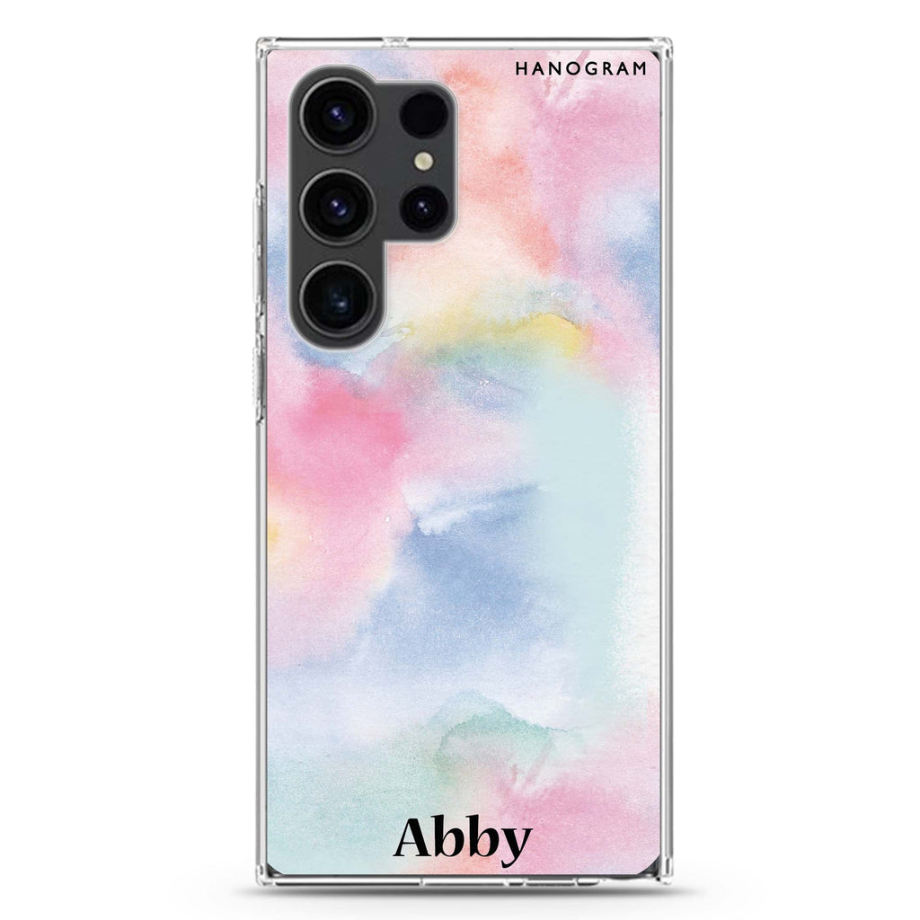 Magic Watercolour Samsung Galaxy Ultra 可加名字透明保護殼，適用 S26/S25/S24/S23 Ultra，圖1