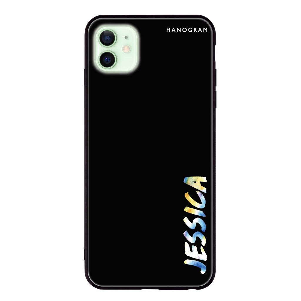 My Watercolour Name iPhone 12 超薄強化玻璃殻
