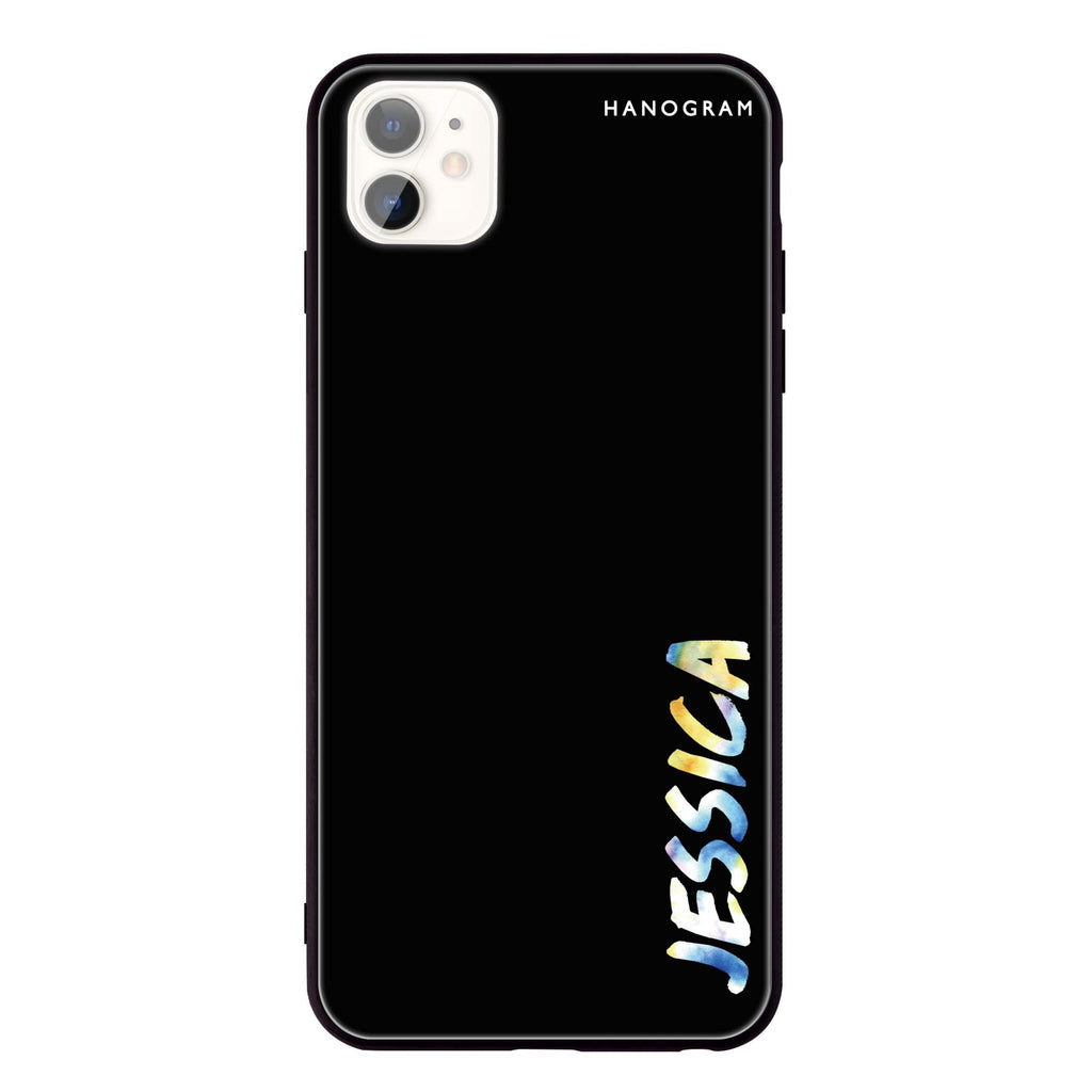 My Watercolour Name iPhone 11 超薄強化玻璃殻