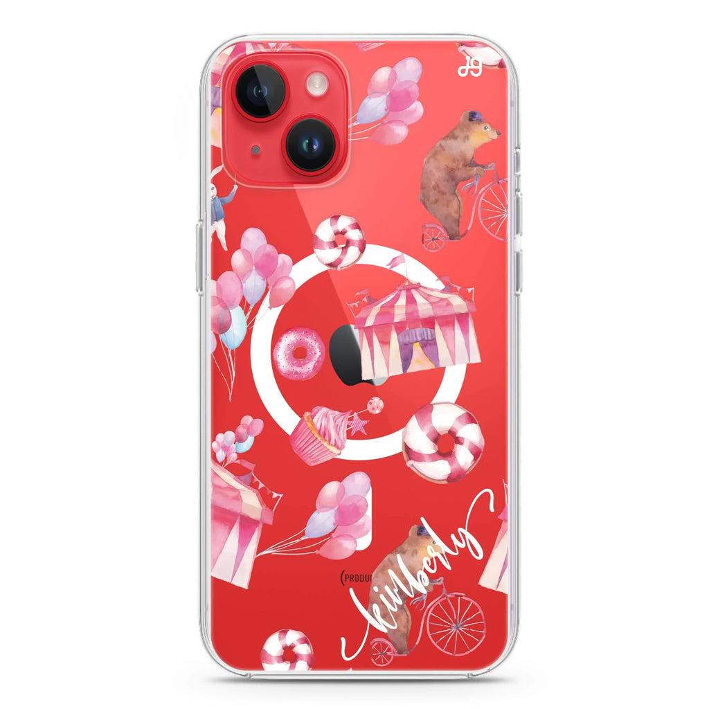 Red Circus iPhone 14 Magsafe 兼容水晶透明保護殼