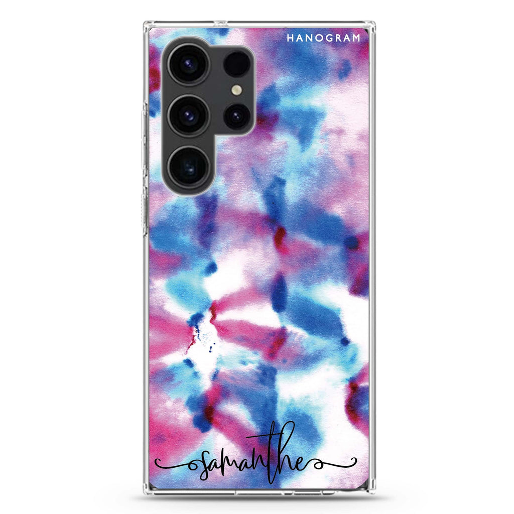Psychedelic Light Samsung Galaxy Ultra 可加名字透明保護殼，適用 S26/S25/S24/S23 Ultra，圖1