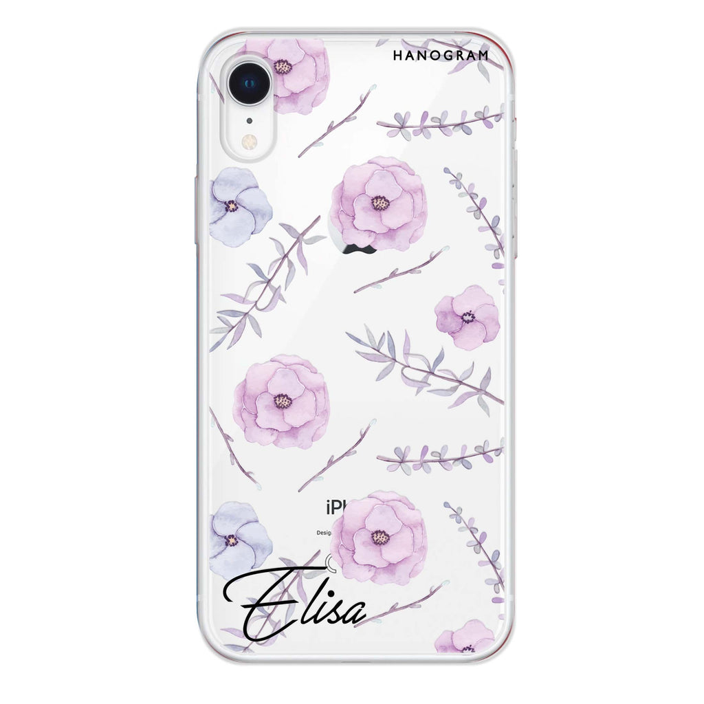 Vibrant Floral iPhone XR 水晶透明保護殼