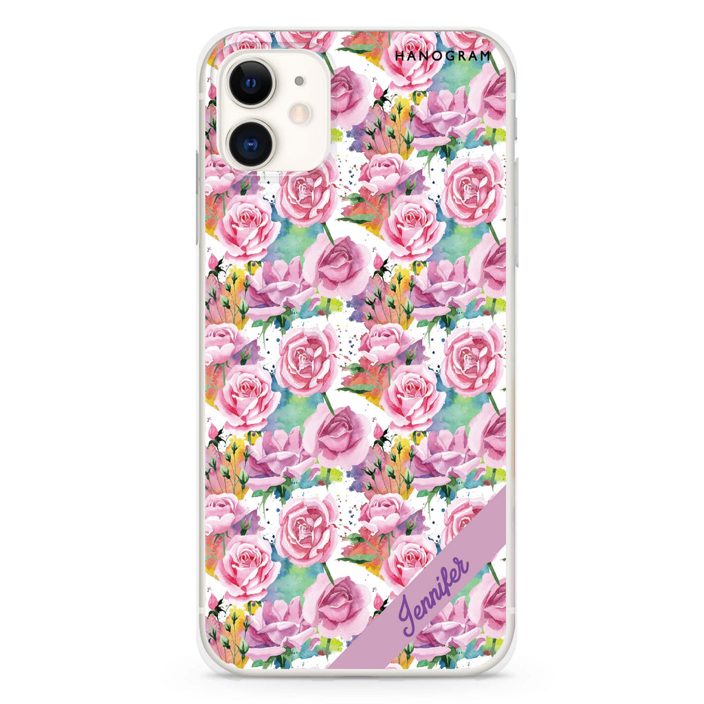 Colorful Rose iPhone 11 水晶透明保護殼