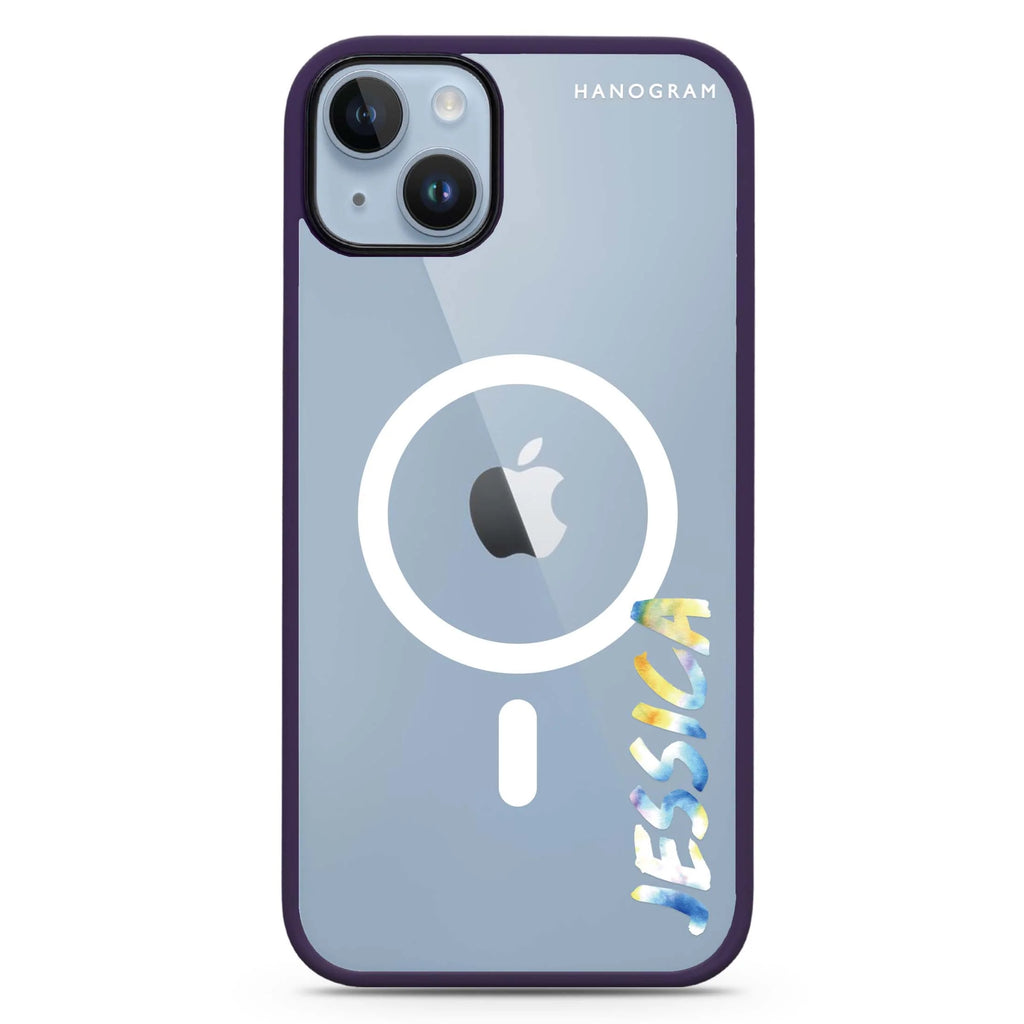 My Watercolour Name iPhone 14 Plus Magsafe 兼容防衝擊保護殼