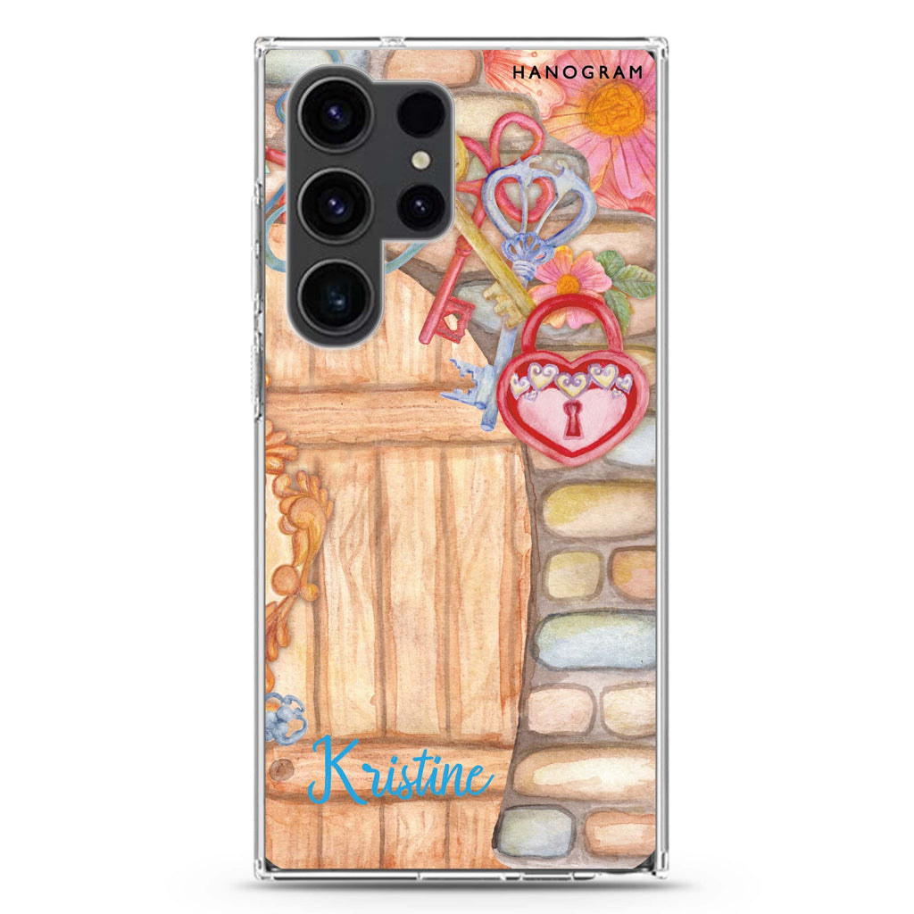 Love Castle II Samsung Galaxy Ultra 可加名字透明保護殼，適用 S26/S25/S24/S23 Ultra，圖1
