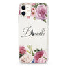Light Pink Floral iPhone 11 水晶透明保護殼