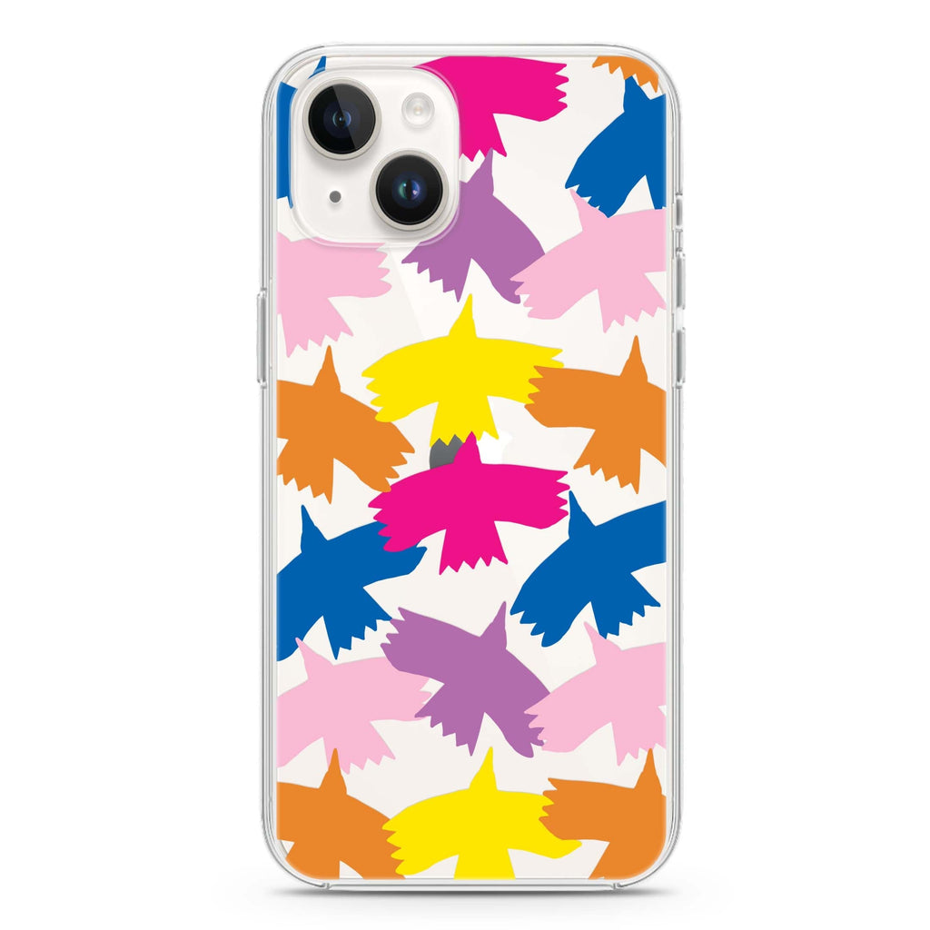 Colourful Birds iPhone 14 水晶透明保護殼