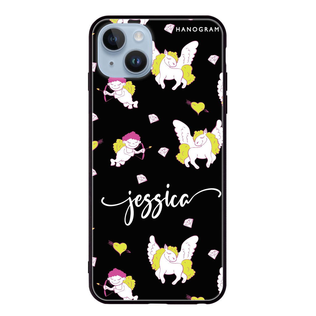 Angel & Unicorn iPhone 13 超薄強化玻璃殻