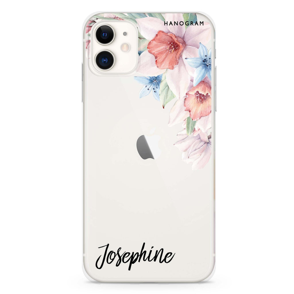 Glamour Floral iPhone 11 水晶透明保護殼