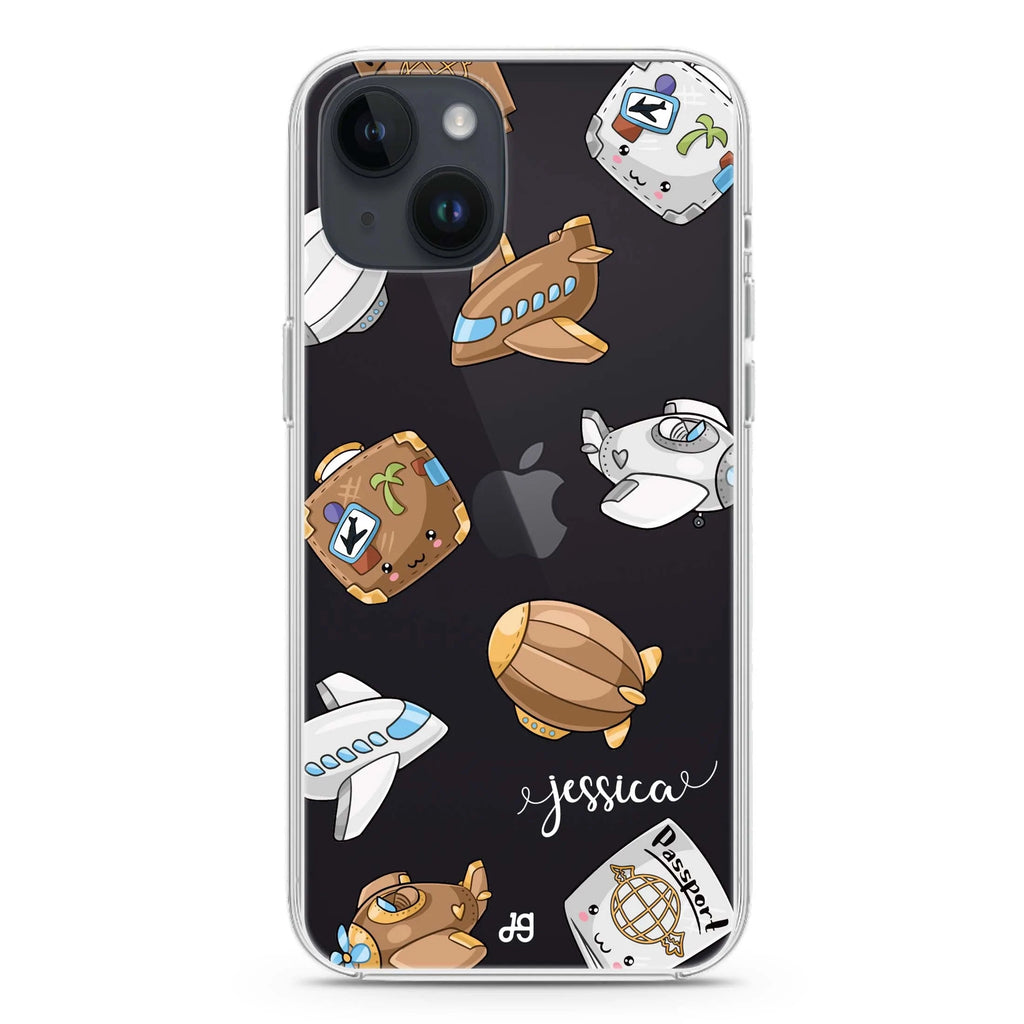 Cartoon AirPlane iPhone 14 水晶透明保護殼