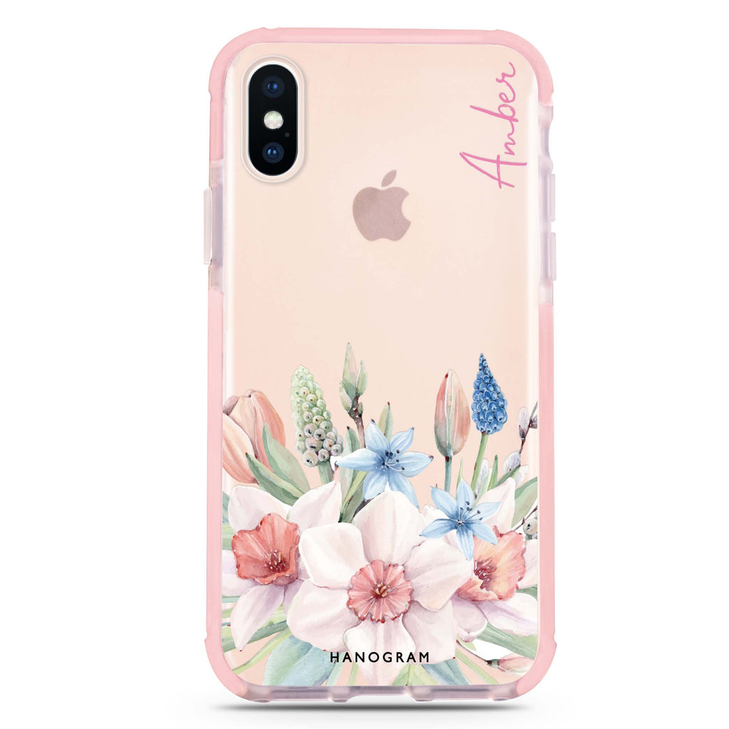My Glamour Floral iPhone XS Max 吸震防摔保護殼