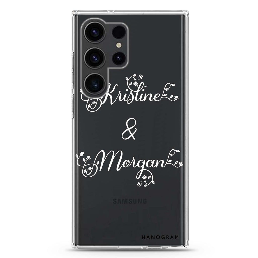 Natural & Us Samsung Galaxy Ultra 可加名字透明保護殼，適用 S26/S25/S24/S23 Ultra，圖1