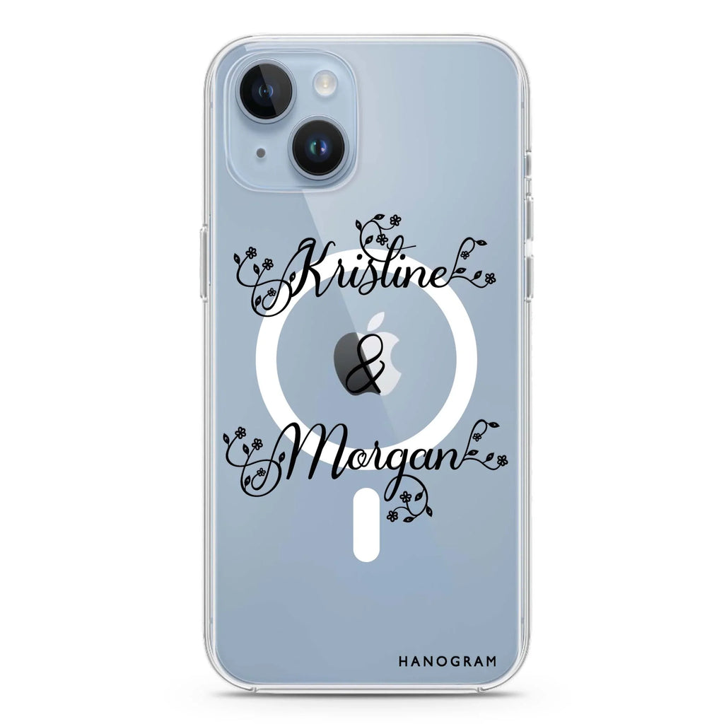 Natural & Us iPhone 14 Magsafe 兼容水晶透明保護殼