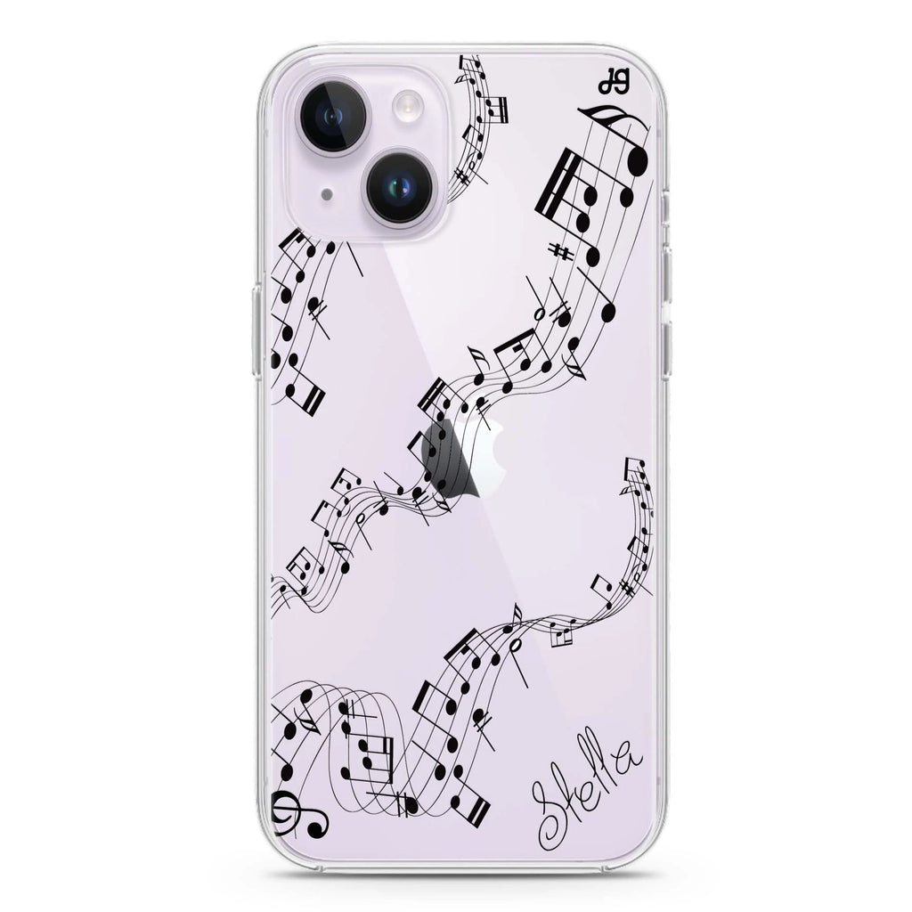 Music iPhone 14 plus 水晶透明保護殼