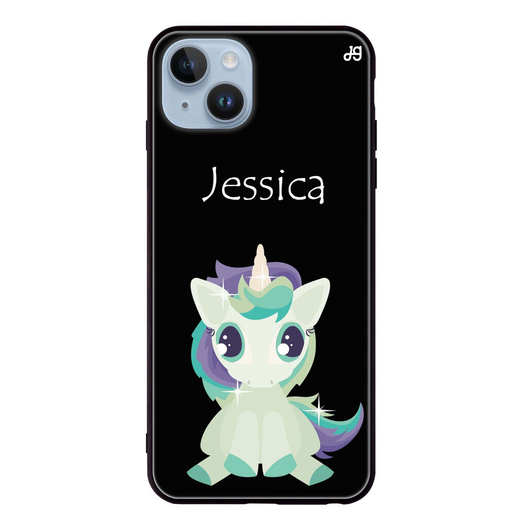 Pretty Eyes Unicorn iPhone 13 超薄強化玻璃殻