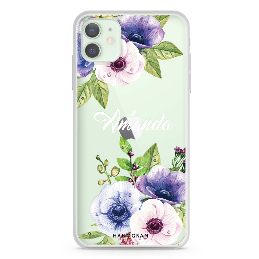 Blooming Flowers iPhone 12 透明軟保護殻