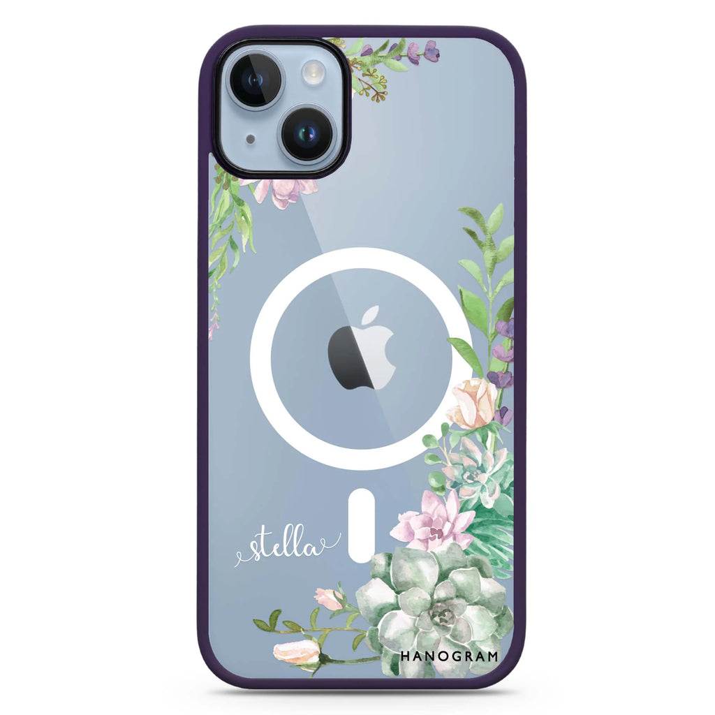 Rose in Wild iPhone 14 Plus Magsafe 兼容防衝擊保護殼
