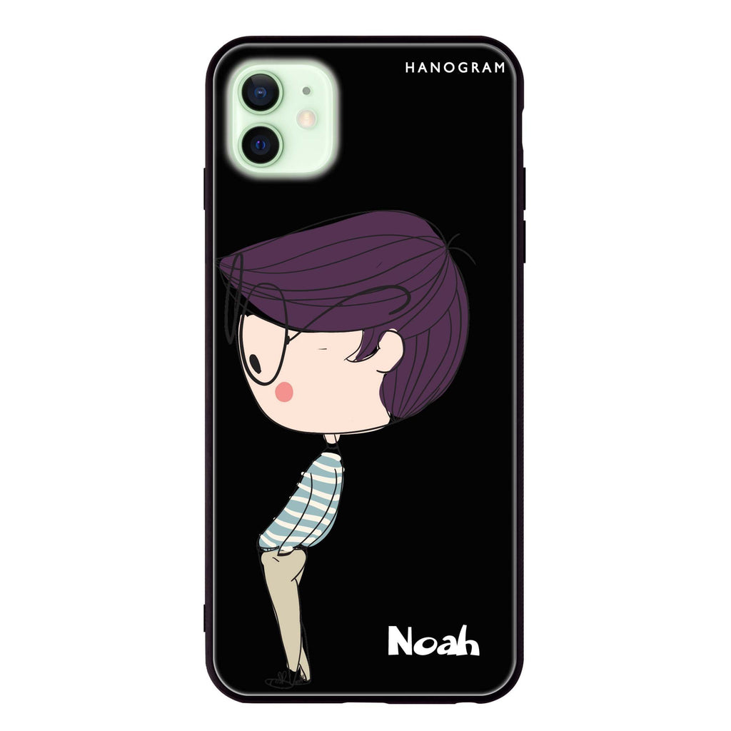 Boy kissing iPhone 12 超薄強化玻璃殻