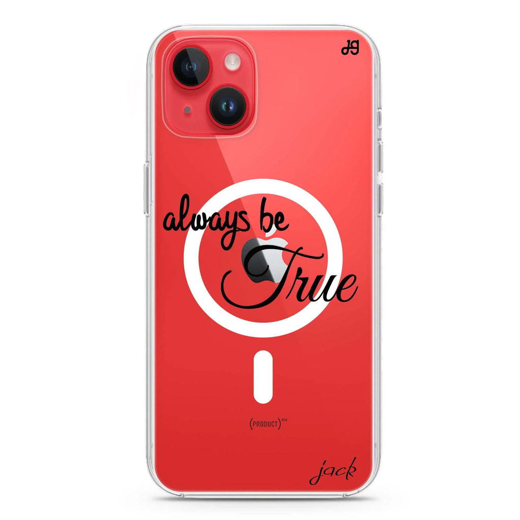 Always be true love with passion I iPhone 14 Magsafe 兼容水晶透明保護殼