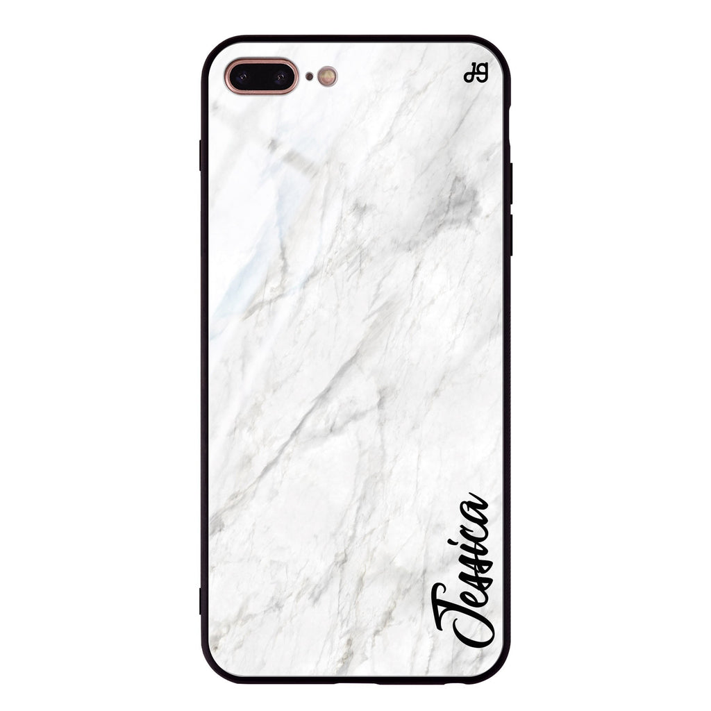 White Marble – Deep Love iPhone 7 Plus 超薄強化玻璃殻