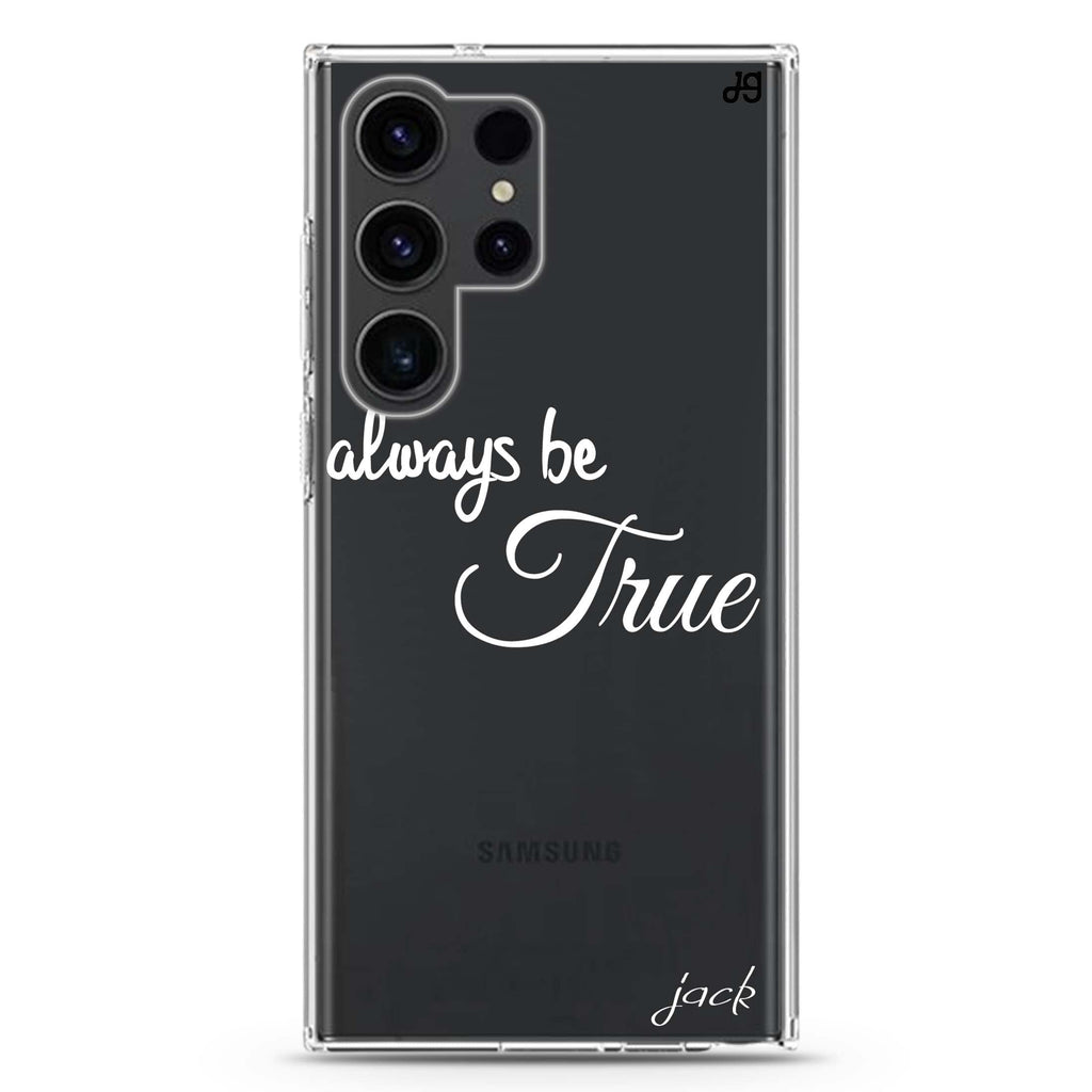 Always be true love with passion II Samsung Galaxy Ultra 可加名字透明保護殼，適用 S26/S25/S24/S23 Ultra，圖1