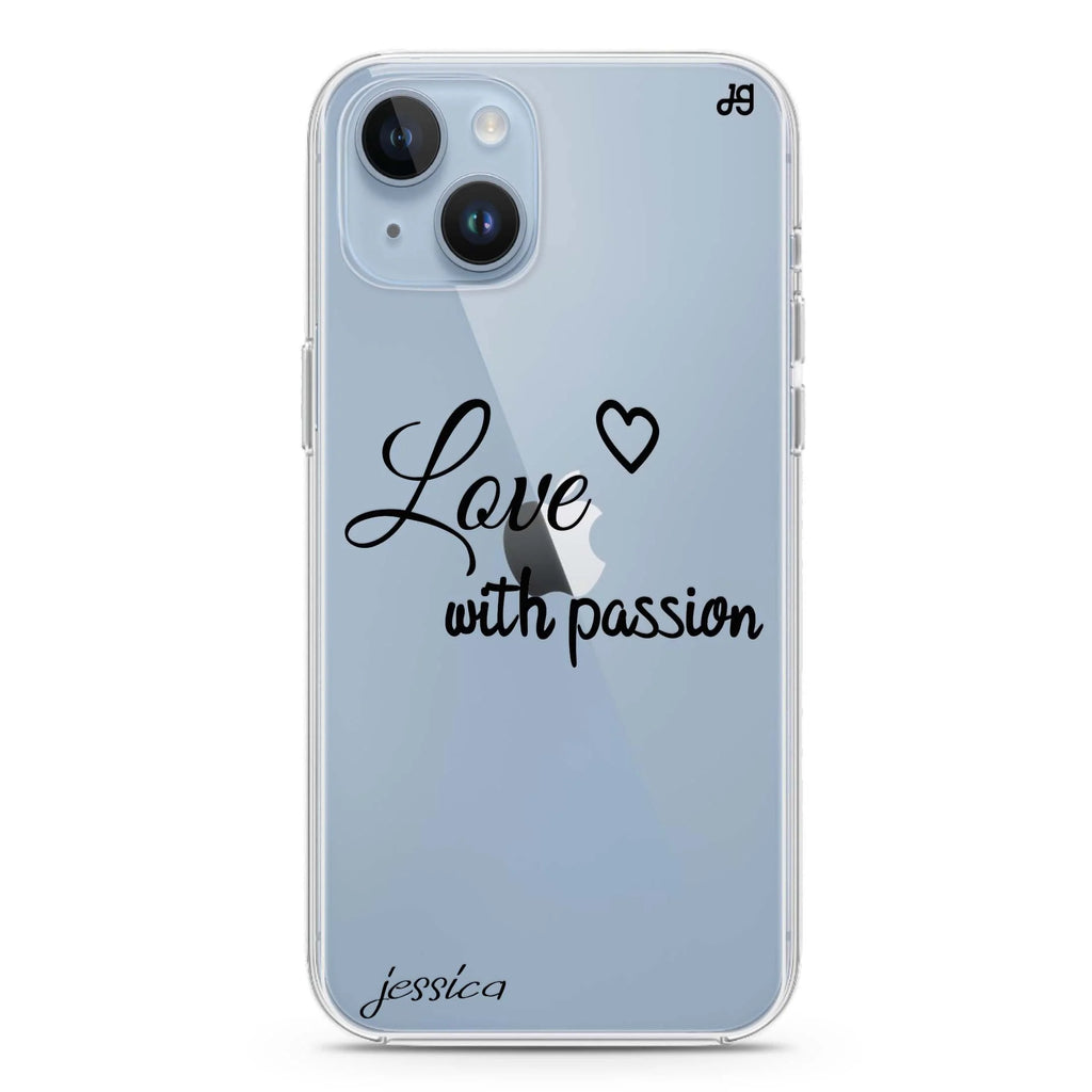 Always be true love with passion II iPhone 14 plus 水晶透明保護殼