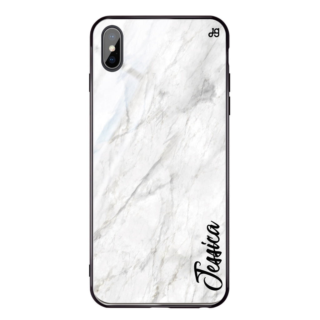 White Marble – Deep Love iPhone X 超薄強化玻璃殻