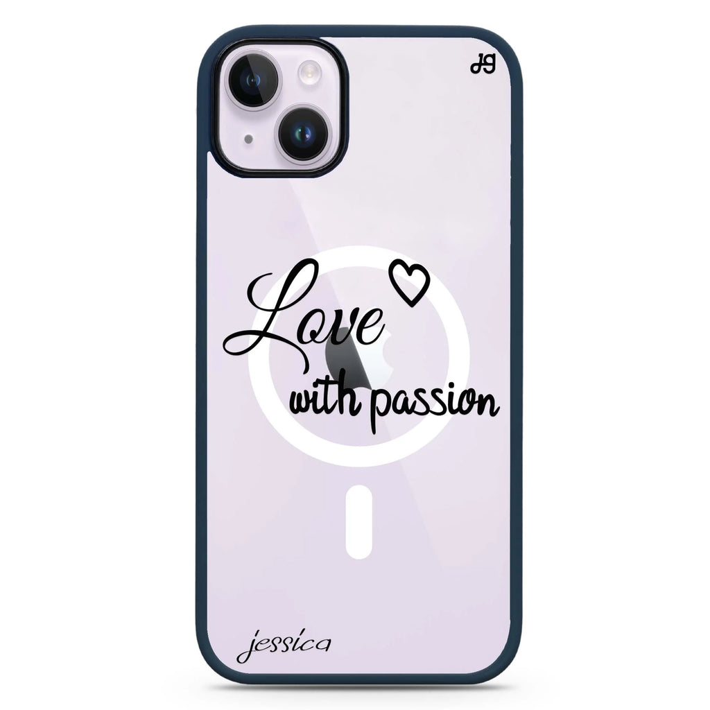 Always be true love with passion II iPhone 14 Plus Magsafe 兼容防衝擊保護殼