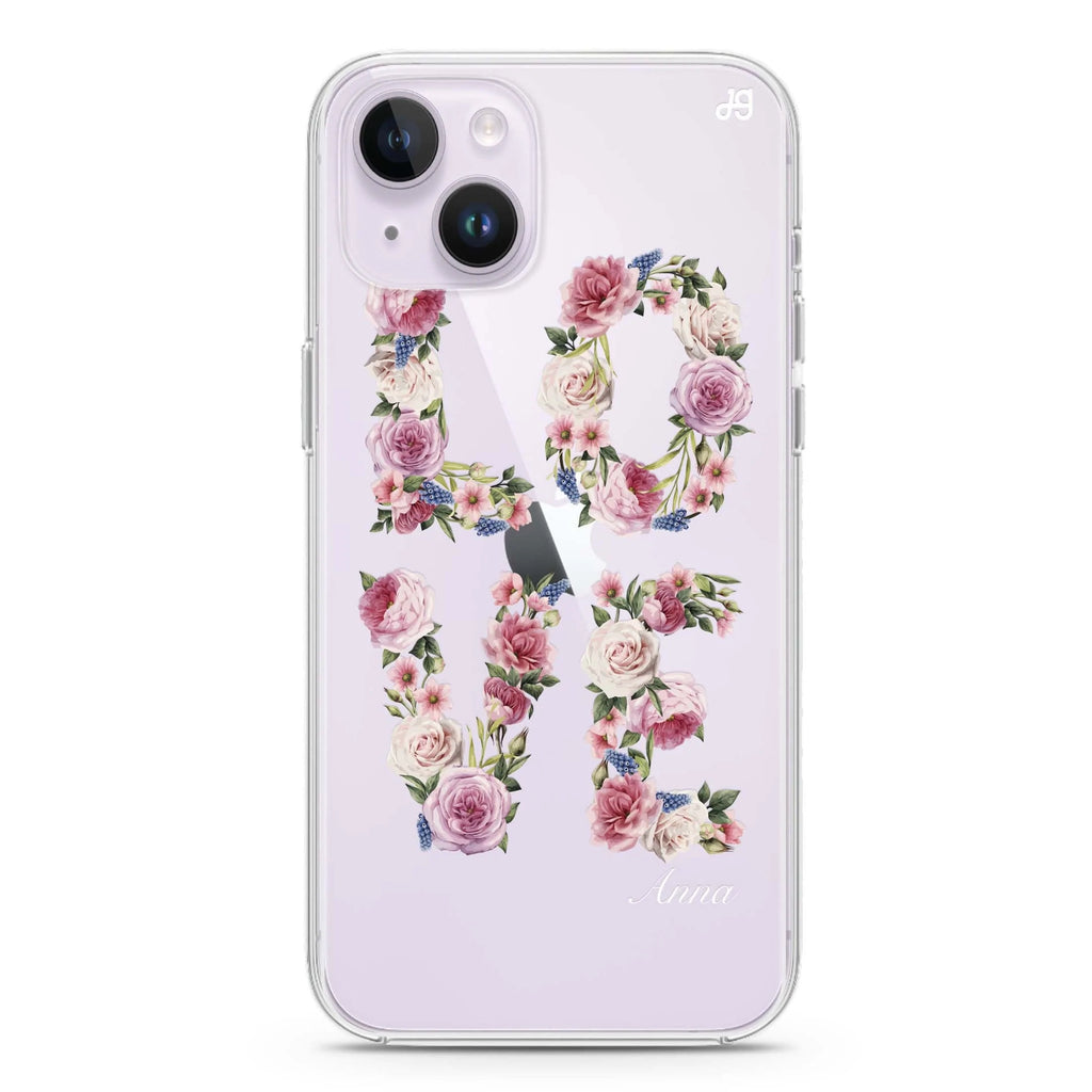 L.O.V.E iPhone 14 水晶透明保護殼