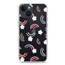 Rainbow Floral iPhone 14 水晶透明保護殼