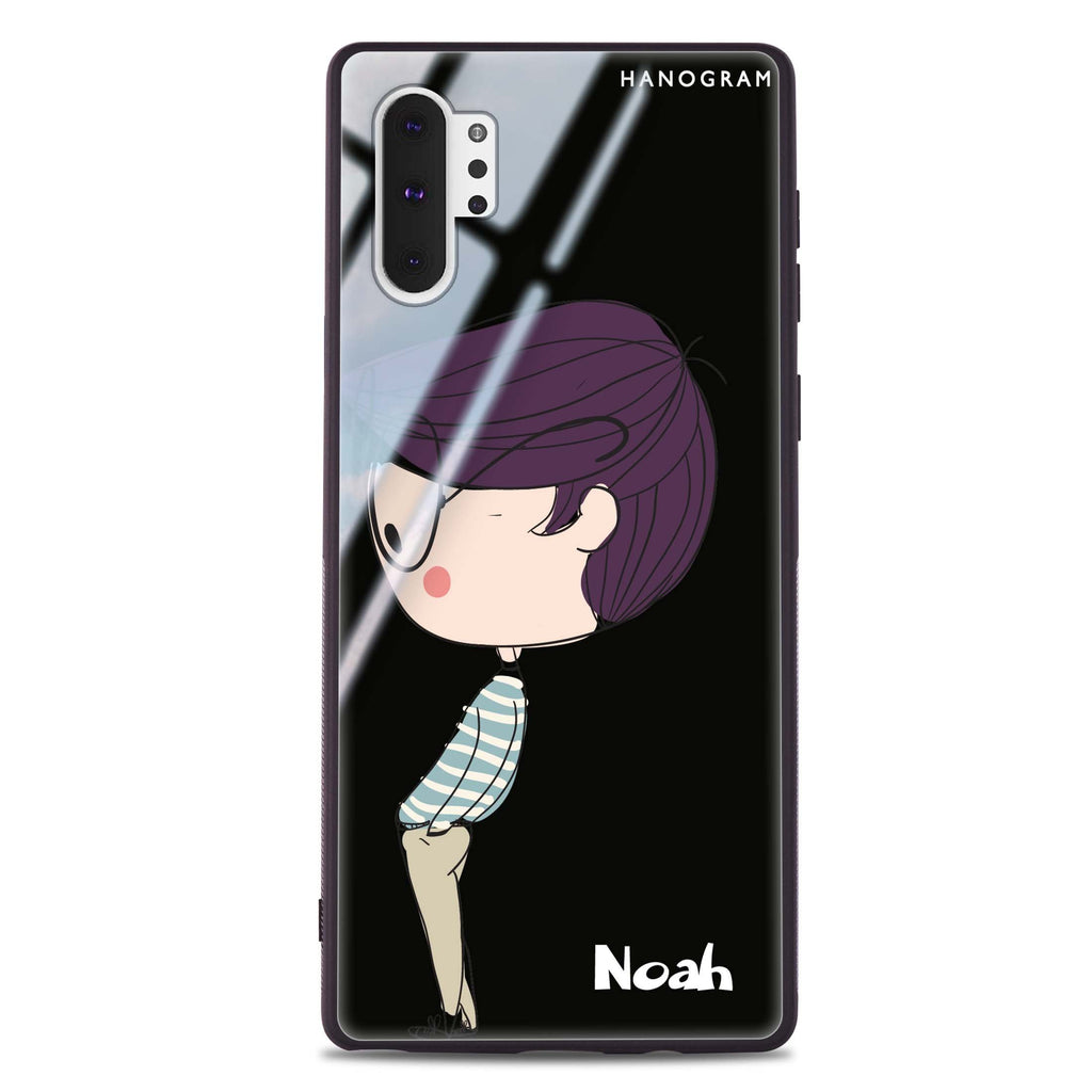 Boy kissing Samsung Note 10 Plus 超薄強化玻璃殻