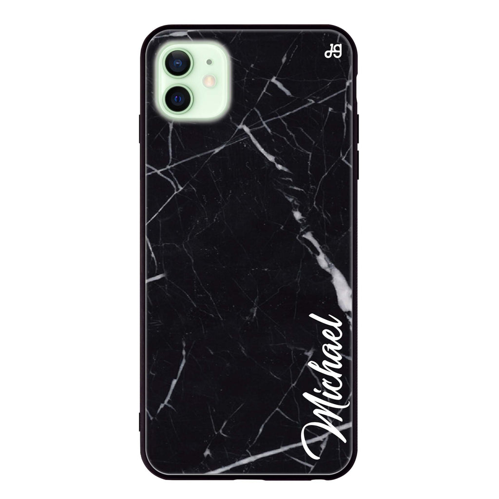 Black Marble – Deep Love iPhone 12 超薄強化玻璃殻