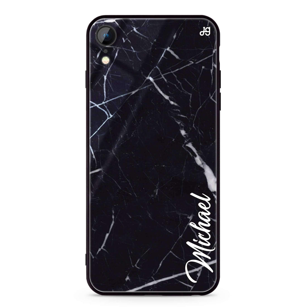 Black Marble – Deep Love iPhone XR 超薄強化玻璃殻