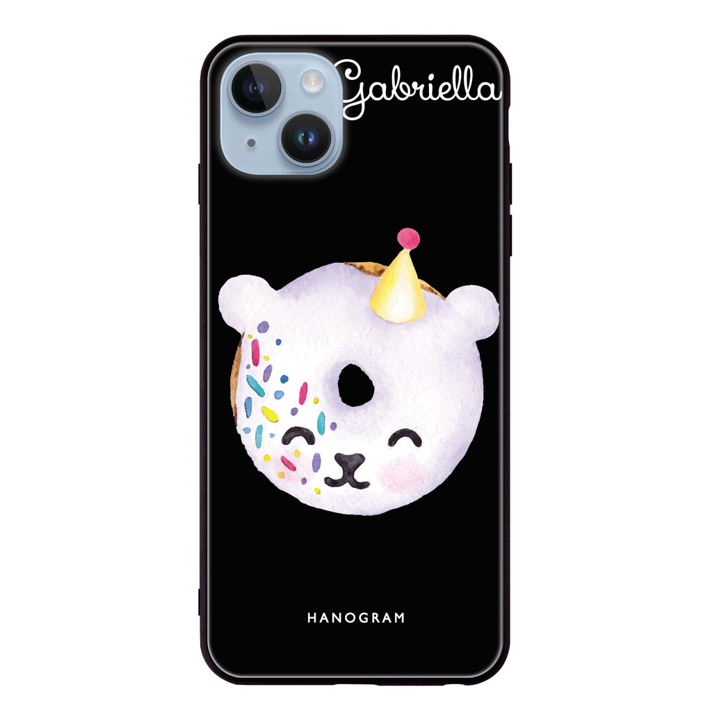 Sweet donut bear iPhone 13 超薄強化玻璃殻