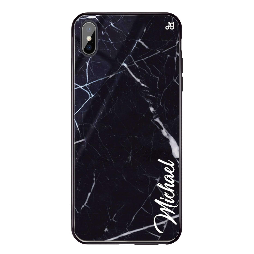 Black Marble – Deep Love iPhone XS 超薄強化玻璃殻
