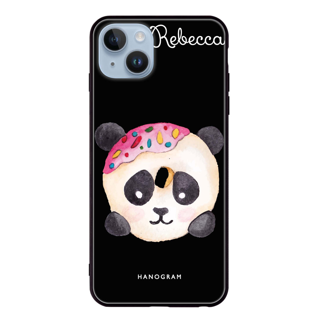 Sweet donut panda iPhone 14 超薄強化玻璃殻