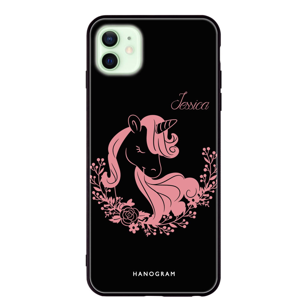 Silhouette Unicorn iPhone 12 mini 超薄強化玻璃殻