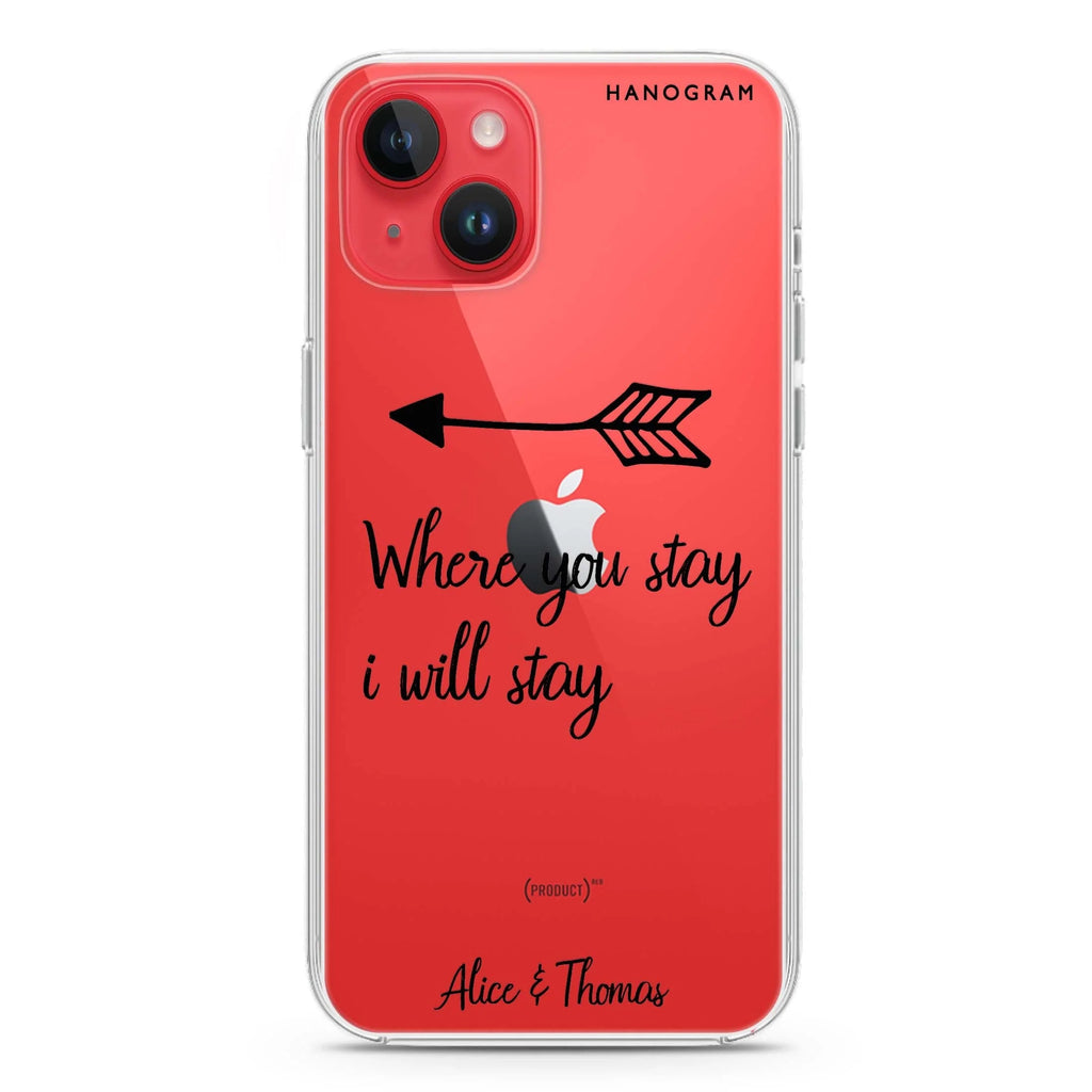 Always love together iPhone 14 水晶透明保護殼