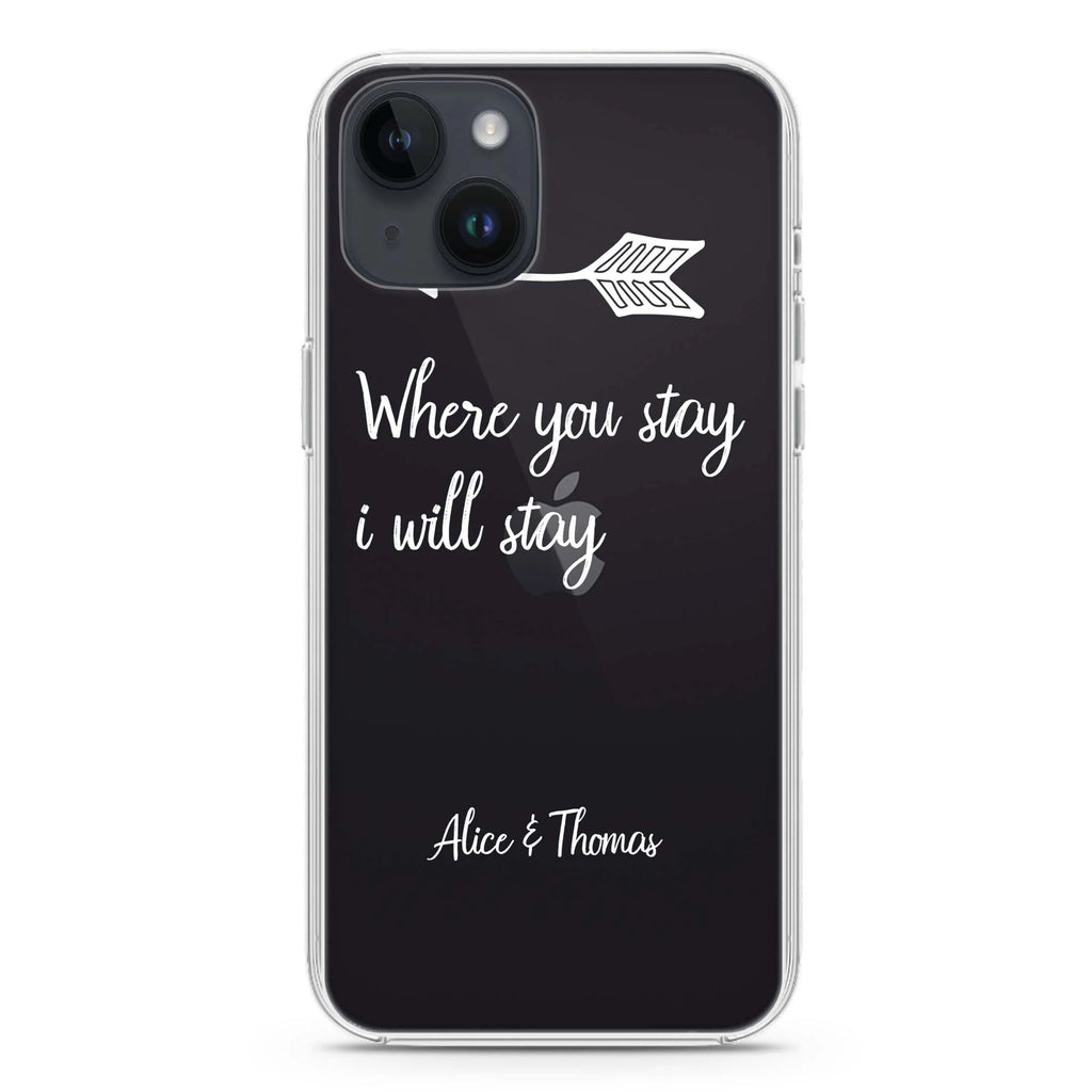 Always love together iPhone 14 plus 水晶透明保護殼