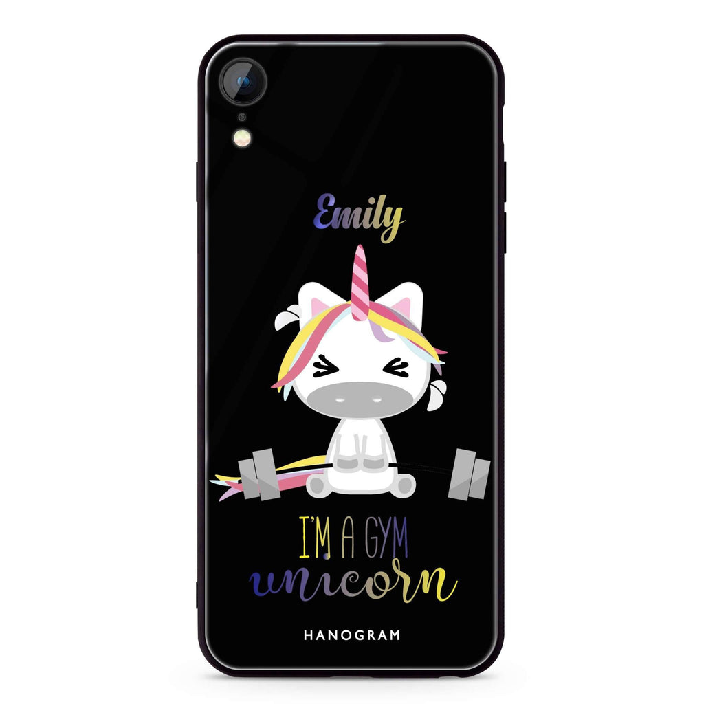 Gymnast Unicorn iPhone XR 超薄強化玻璃殻