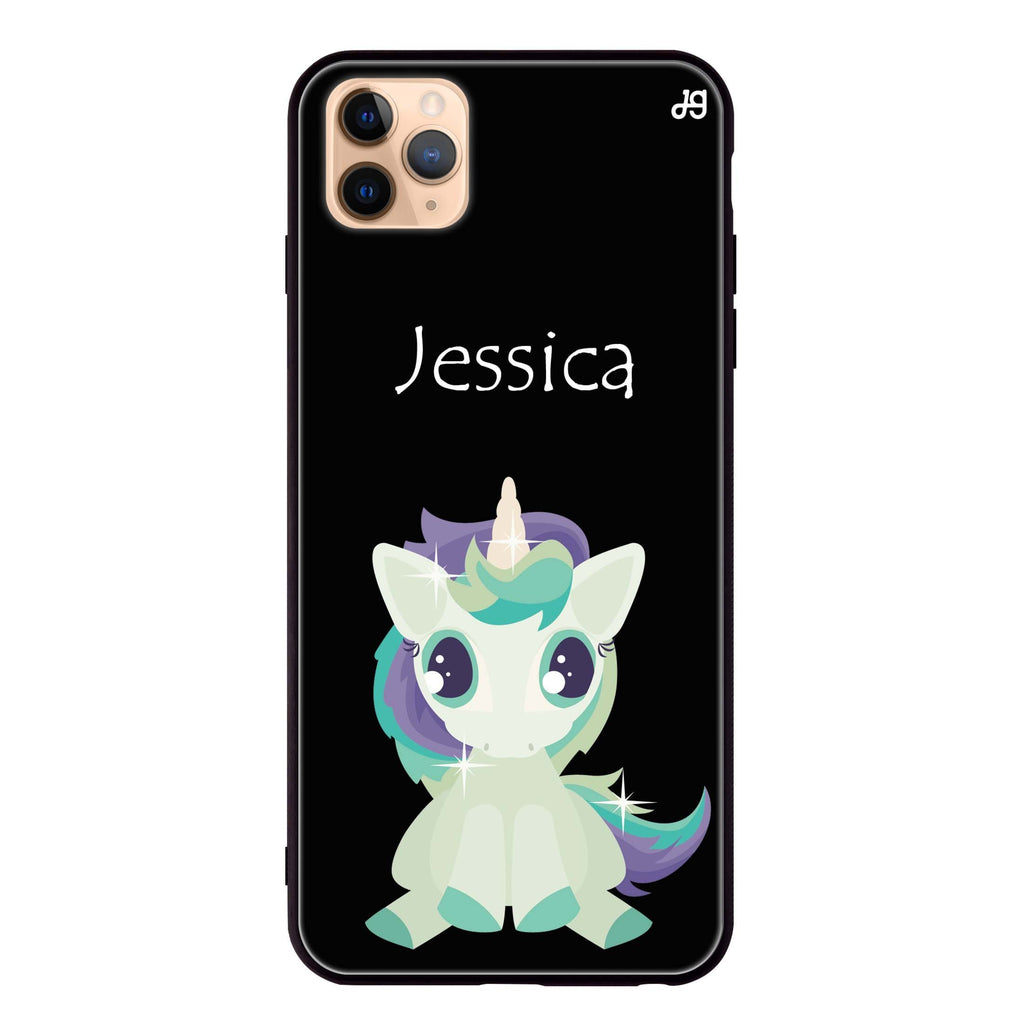 Pretty Eyes Unicorn iPhone 11 Pro 超薄強化玻璃殻