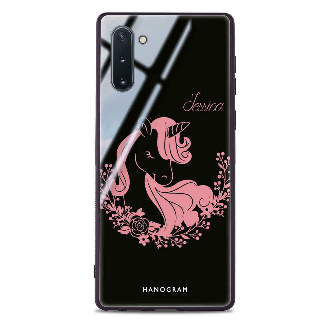 Silhouette Unicorn Samsung Note 10 超薄強化玻璃殻