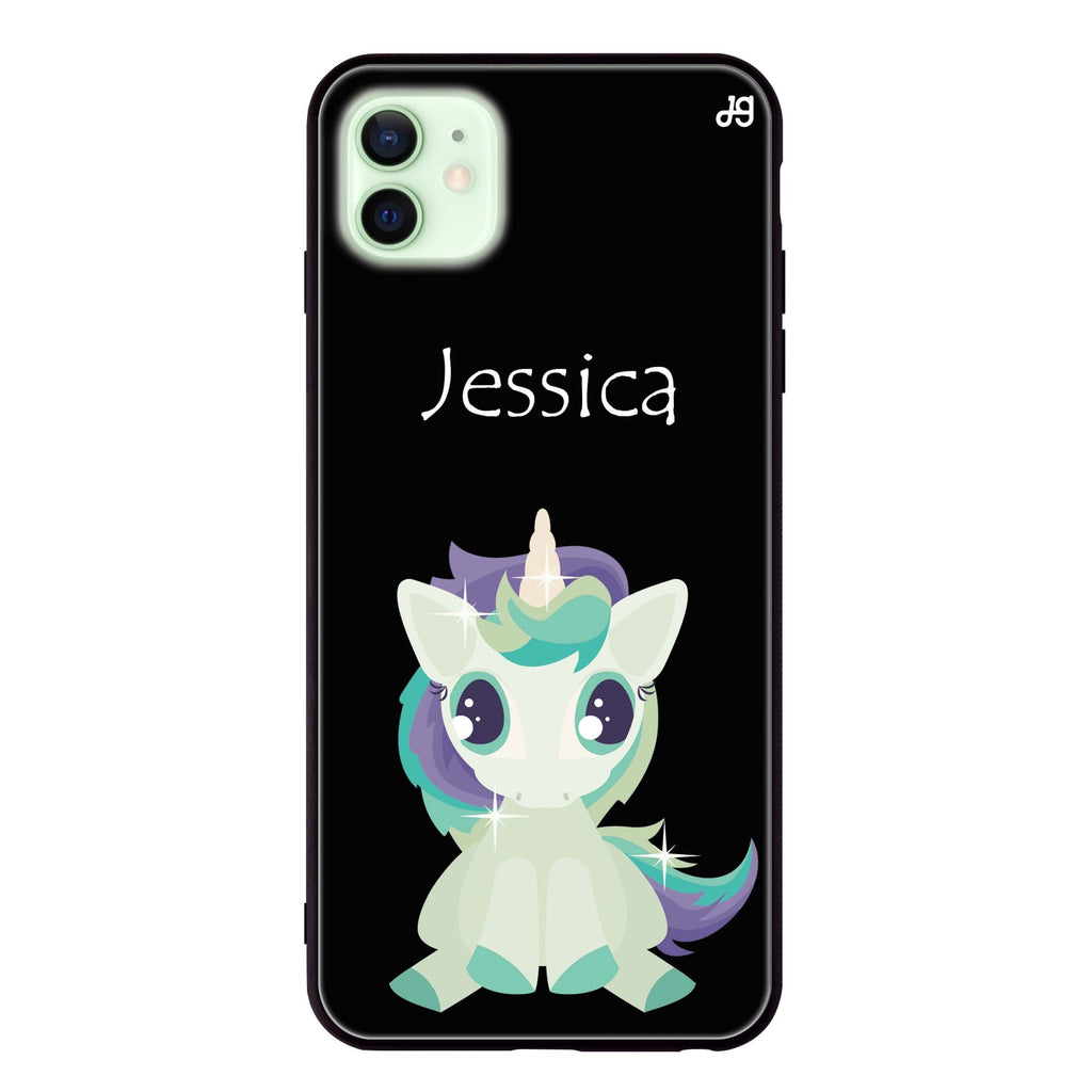 Pretty Eyes Unicorn iPhone 12 超薄強化玻璃殻