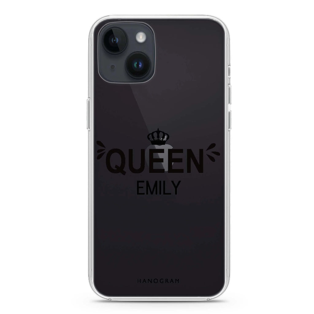 I am the queen iPhone 14 plus 水晶透明保護殼