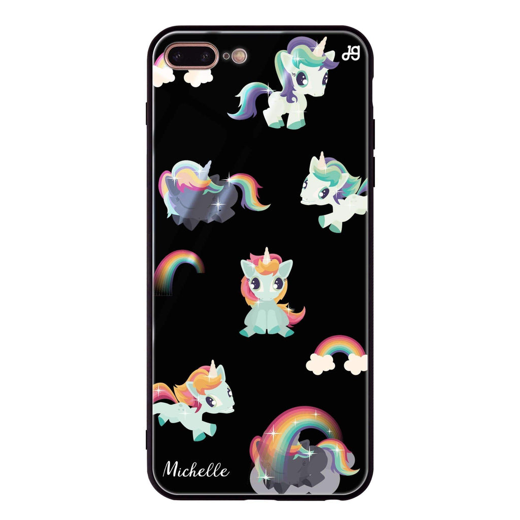 Unicorn & Rainbow iPhone 7 Plus 超薄強化玻璃殻
