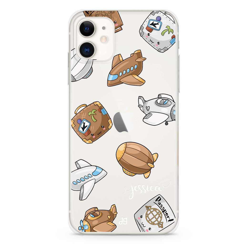 Cartoon AirPlane iPhone 11 水晶透明保護殼