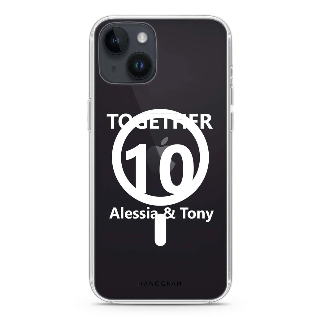 Love story iPhone 14 Plus Magsafe 兼容水晶透明保護殼